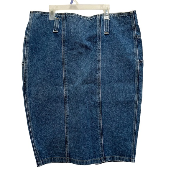 Havoc Vintage Denim Button Front Skirt - Picture 3 of 4